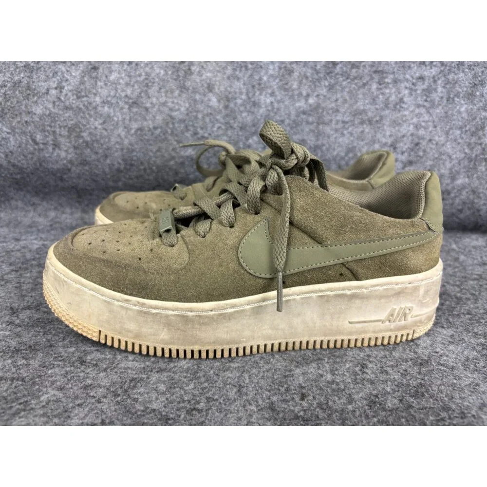 Nike Air Force 1 Low Trooper Shoe Women’s 6.5 Sage Green Lace Up Sneaker‎